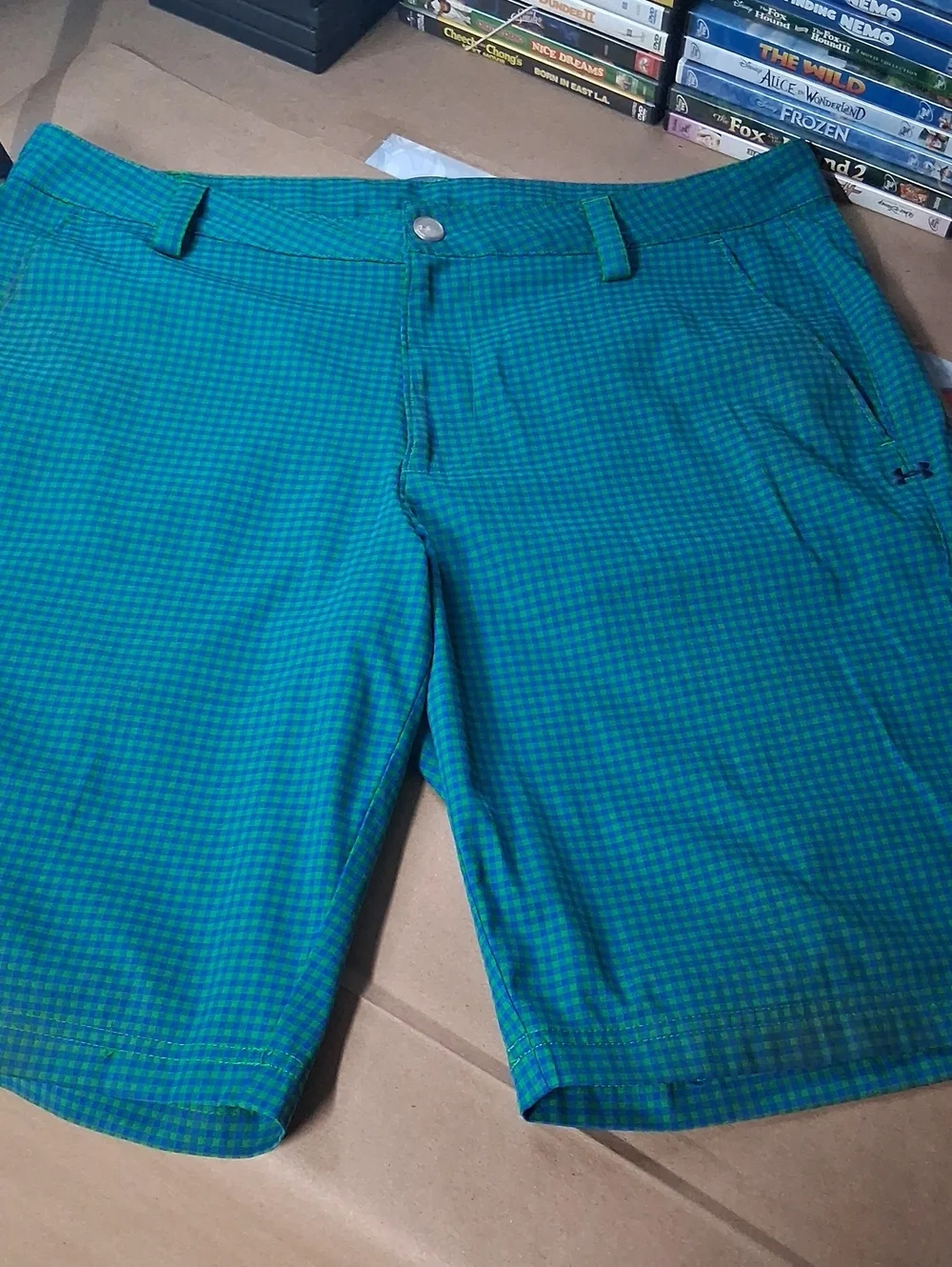 Under Armour Men’s Green Check Swim Shorts